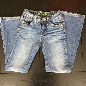 Justice 8 slim medium wash jeans